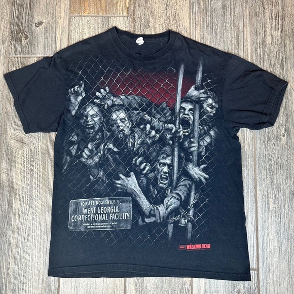 The Walking Dead T Shirt Mens Large West Georgia Correctional Graphic Tee - Picture 1 of 11